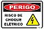 Placa Perigo Risco de Choque Elétrico - Imagem 1