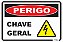 Placa Perigo Chave Geral - Imagem 1