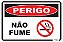 Placa Perigo Não Fume - Imagem 1