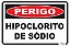 Placa Perigo Hipoclorito de Sódio - Imagem 1