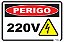Placa Perigo 220v - Imagem 1