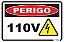 Placa Perigo 110v - Imagem 1