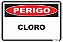 Placa Perigo Cloro - Imagem 1