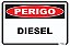 Placa Perigo Diesel - Imagem 1