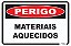 Placa Perigo Materiais Aquecidos - Imagem 1