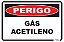 Placa Perigo Gás Acetileno - Imagem 1
