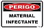 Placa Perigo Material Infectante - Imagem 1