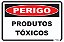 Placa Perigo Produtos Tóxicos - Imagem 1