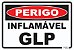 Placa Perigo Inflamável GLP - Imagem 1