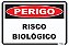 Placa Perigo Risco Biológico - Imagem 1