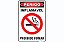 Placa Perigo Inflamável Proibido Fumar - Imagem 1