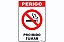 Placa Perigo Proibido Fumar - Imagem 1