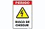 Placa Perigo Risco de Choque - Imagem 1