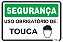 Placa Segurança Uso Obrigatório De: Touca - Imagem 1