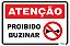 Placa Atenção Proibido Buzinar - Imagem 1