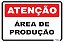 Placa Atenção Área de Produção - Imagem 1