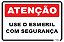 Placa Atenção Use o Esmeril Com Segurança - Imagem 1