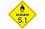 Transporte de Produtos Perigosos - Rótulo de Risco - Oxidante 5.1 - Imagem 1