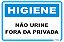 Placa Higiene Não Urine Fora da Privada - Imagem 1