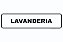 Placa de Identificação Lavanderia - 30x8cm - Imagem 1