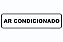 Placa de Identificação Ar Condicionado - 30x8cm - Imagem 1