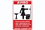 Placa Banheiro Feminino Não Suba no Vaso Sanitário - Imagem 1