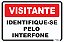 Placa Visiante Identifique-se Pelo Interfone - Imagem 1