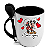 Caneca com colher Mickey e Minnie I Love You - Imagem 1