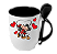 Caneca com colher Mickey e Minnie I Love You - Imagem 3