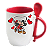 Caneca com colher Mickey e Minnie I Love You - Imagem 4