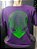 Camiseta Unisex Roxa ET 3D VERDE FLUOR - Imagem 1
