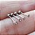 Piercing Australiano em Aço 0,8mm Com Zircônia - Imagem 2