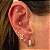 Piercing Microbell Plug em Aço com Zircônia 2mm - Imagem 3