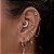 Piercing Argola em Titânio Segmento Articulado PVD Dourado - Imagem 2