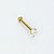 Piercing Labret em Aço PVD Quadrado P - Imagem 5