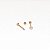 Piercing Australiano em Aço PVD Dourado JP 0,8mm com Zircônia - Imagem 2