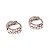 Brinco Argola Folheado Prateada com Cristais Glam - Imagem 2