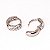 Brinco Argola Folheado Prateada com Cristais Glam - Imagem 3