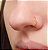 Piercing FAKE Argola Nariz Folheada - Imagem 1