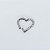 Piercing Argola em Titânio Clicker PVD Coração Perfeito - Imagem 8