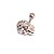 Piercing Folheado Caveirinha Zircônias - Imagem 2