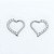 Piercing Argola Clicker em Aço Coração Com Zircônia - Imagem 2