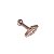 Piercing Microbell Folheado Kiss Prateado Zircônias - Imagem 2