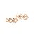 Brincos Ear Cuff Folheado Coração Dourado - Imagem 1
