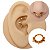 Piercing Argola Clicker em Aço PVD Spike Balls - Imagem 1