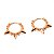 Brinco Argola Folheado Clicker Trend Spikes - Imagem 5