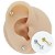 Piercing Microbell Reto em Aço PVD Coração Bola 4mm - Imagem 1