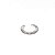Piercing Argola Folheado Fake Redondo Zircônias - Imagem 4