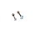 Piercing Microbell Reto em Aço com Opala M - Imagem 2