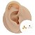 Piercing Microbell em Prata 925 Cascata Flores - Imagem 1